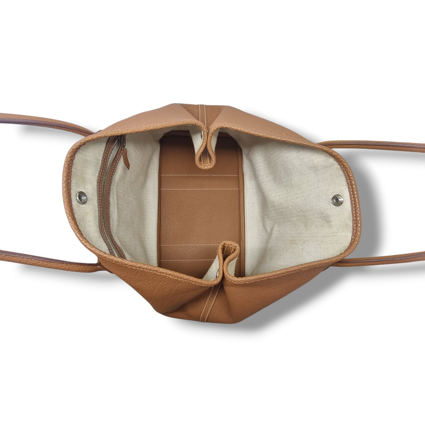 Hermes Garden Party 36 Negonda Pebbled Leather Phw (Tan)