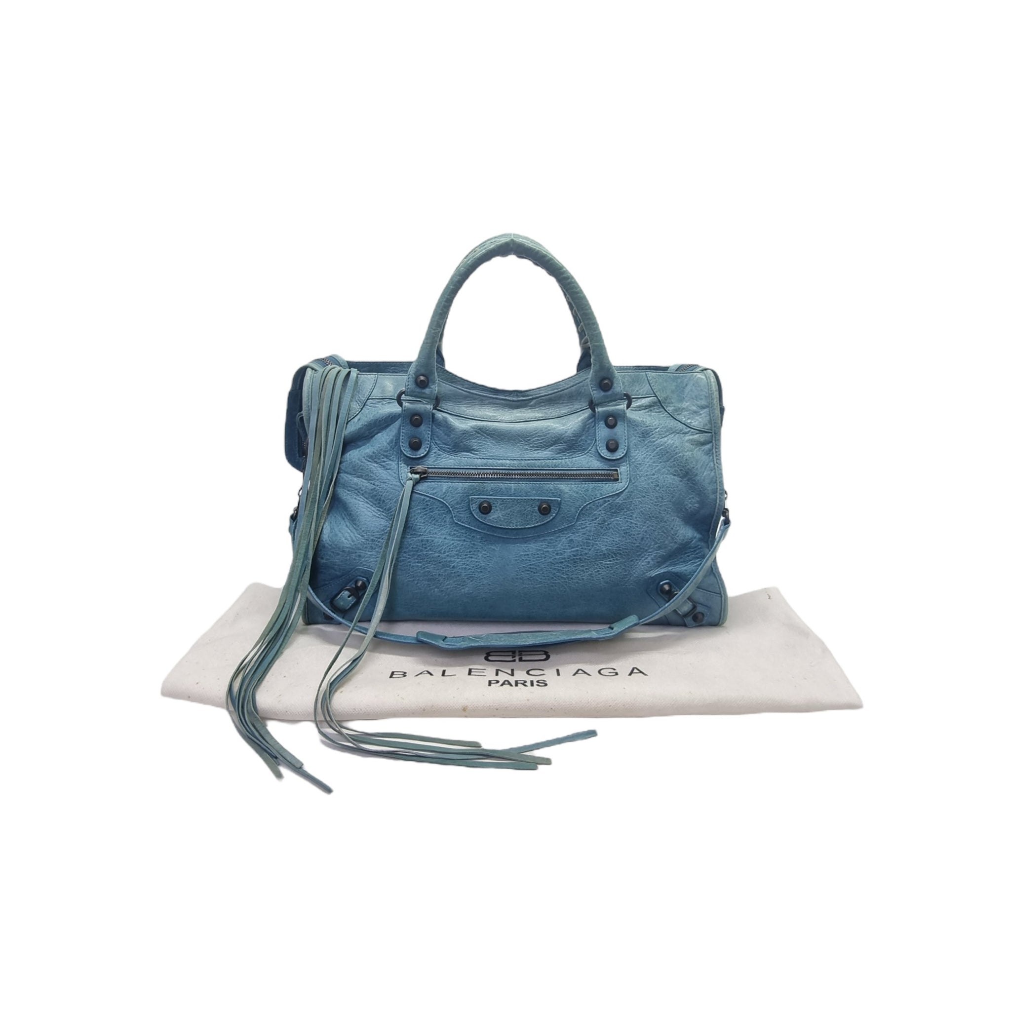 Balenciaga Classic City Tote Turquoise