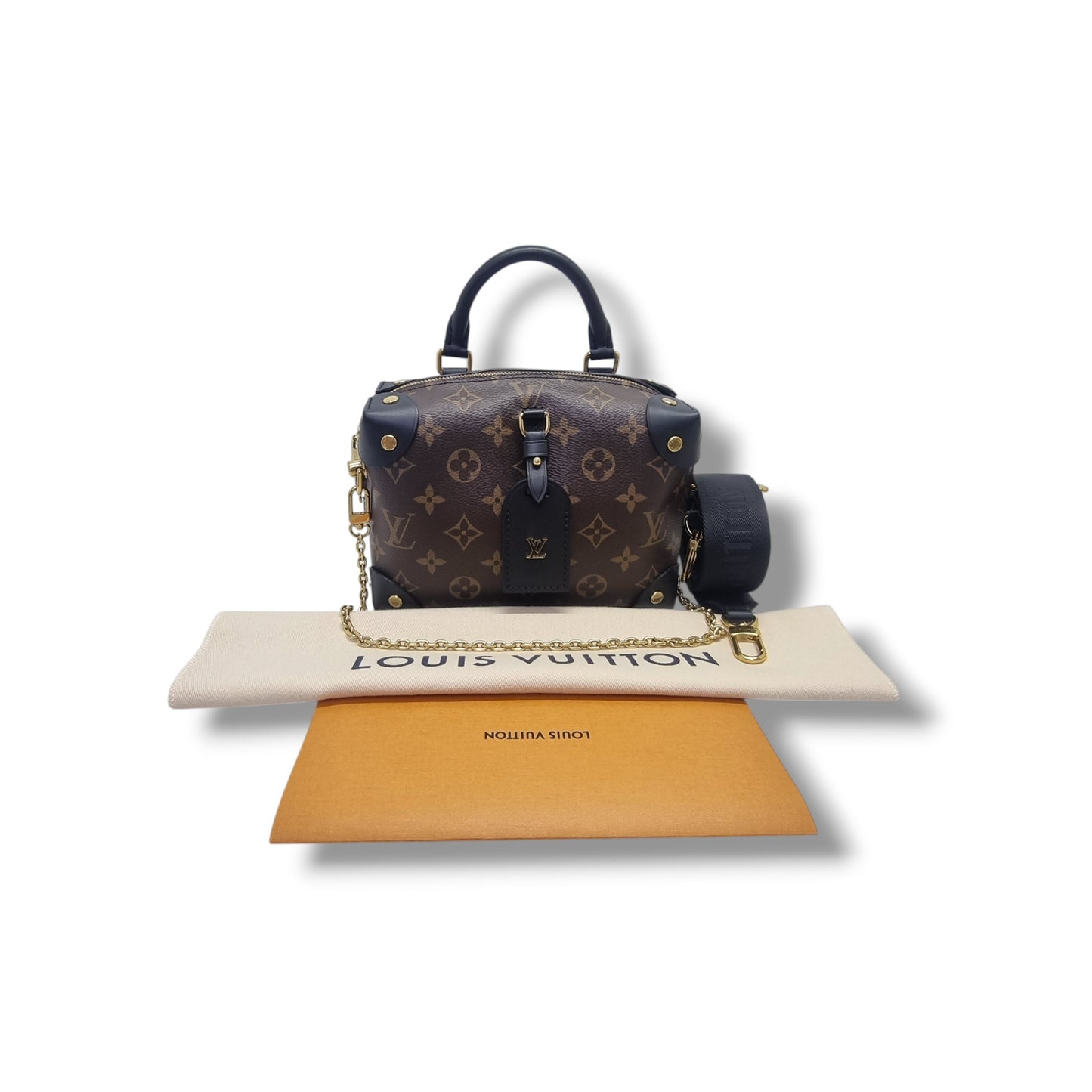 Louis Vuitton Petite Malle Souple Monogram Black Ghw