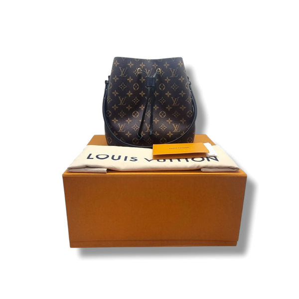 Louis Vuitton Neo Noe MM Monogram Black Ghw