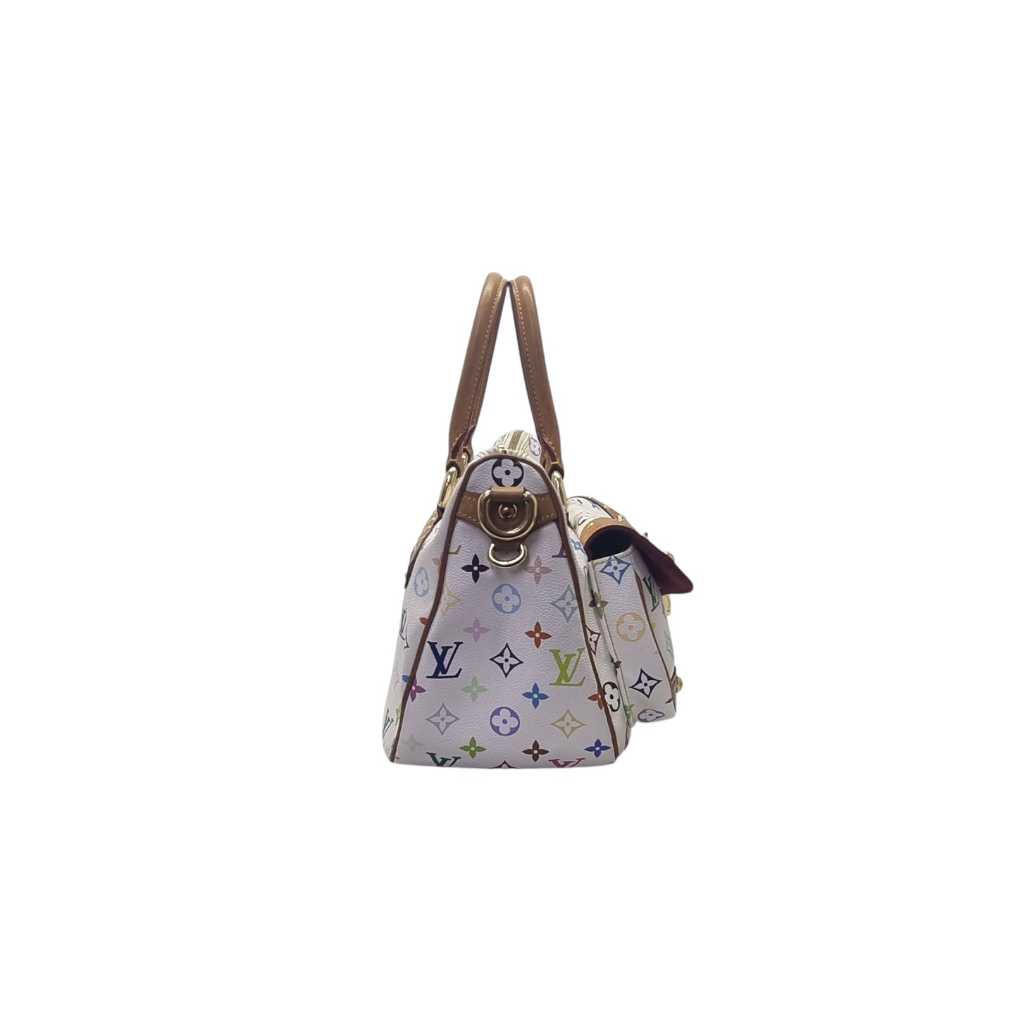 Louis Vuitton Rita Takashi Murakami Monogram Multicolor White Ghw