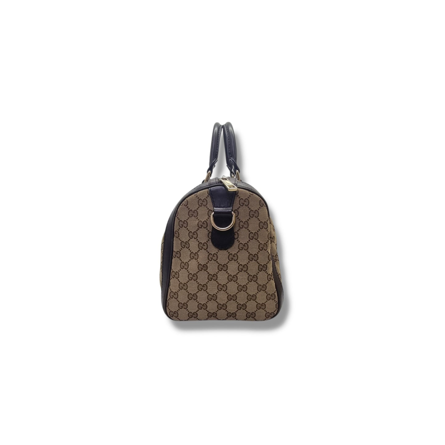 Gucci GG Canvas Vintage Web Boston Bag Ghw (Brown/Beige)