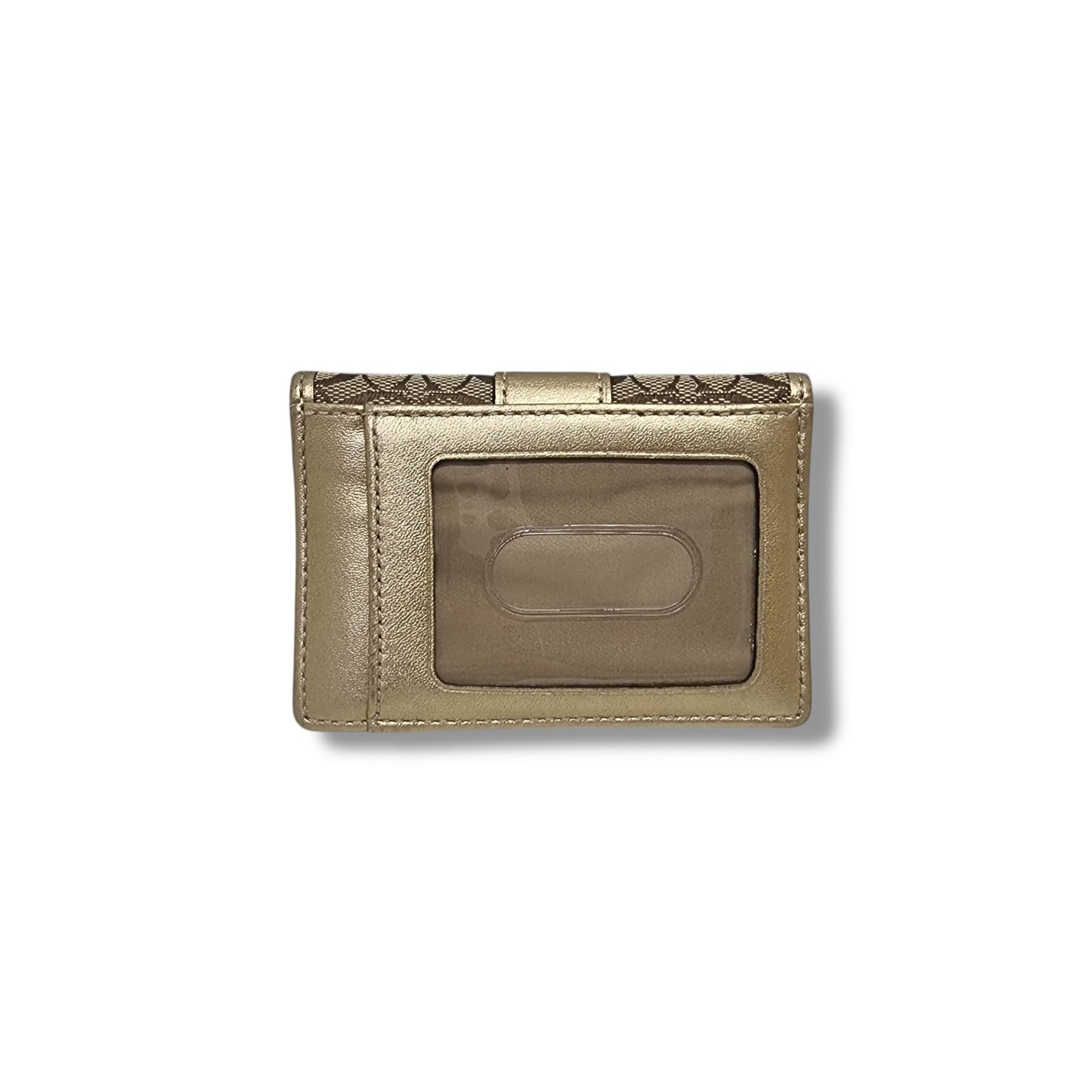 Coach Card Holder Canvas (Gold)