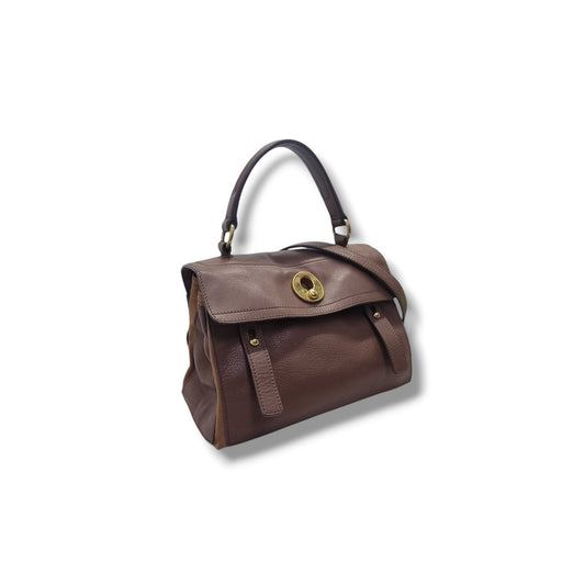 YSL Muse 2 Leather Tote Bag Ghw (Brown)