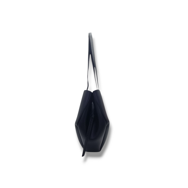 Polene Cyme Mini Leather Shoulder Bag Ghw (Black)