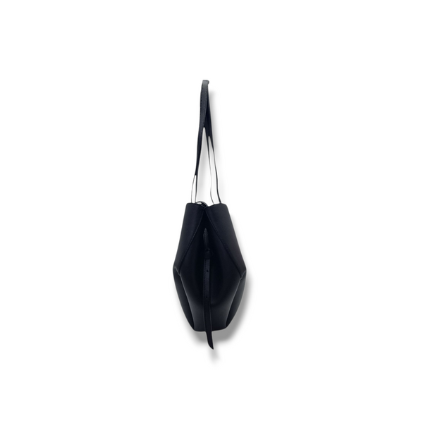 Polene Cyme Mini Leather Shoulder Bag Ghw (Black)