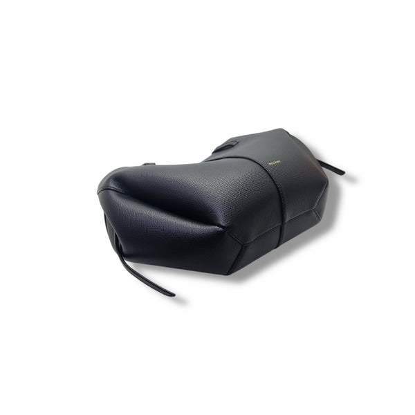 Polene Cyme Mini Leather Shoulder Bag Ghw (Black)
