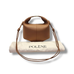 Polene Beri Grain Spanish Calfskin Crossbody Ghw (Camel)