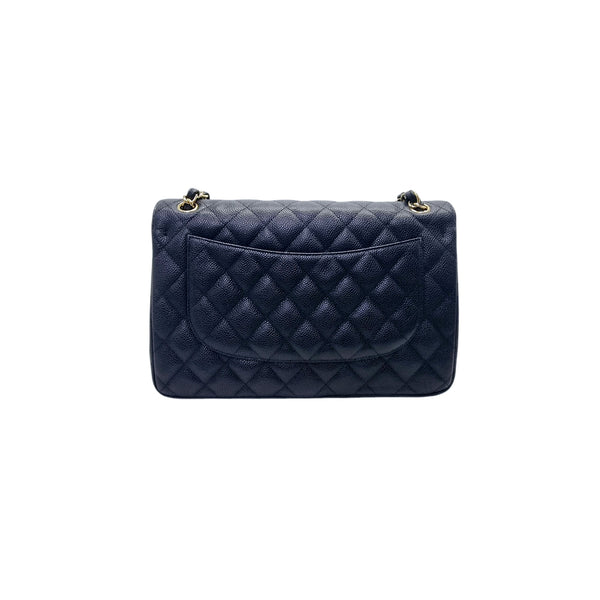 Chanel Classic Jumbo Double Flap Caviar Ghw (Black)