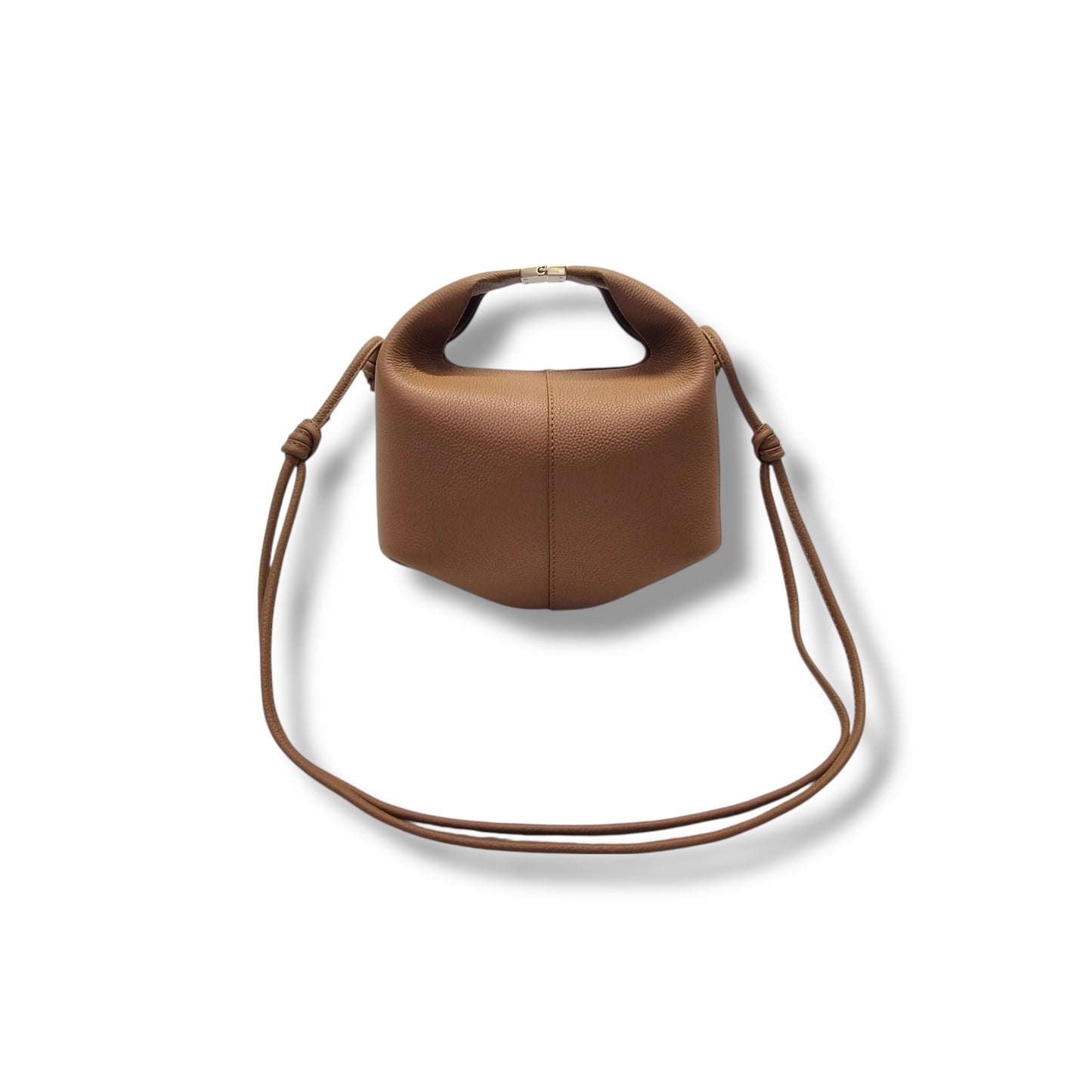 Polene Beri Grain Spanish Calfskin Crossbody Ghw (Camel)