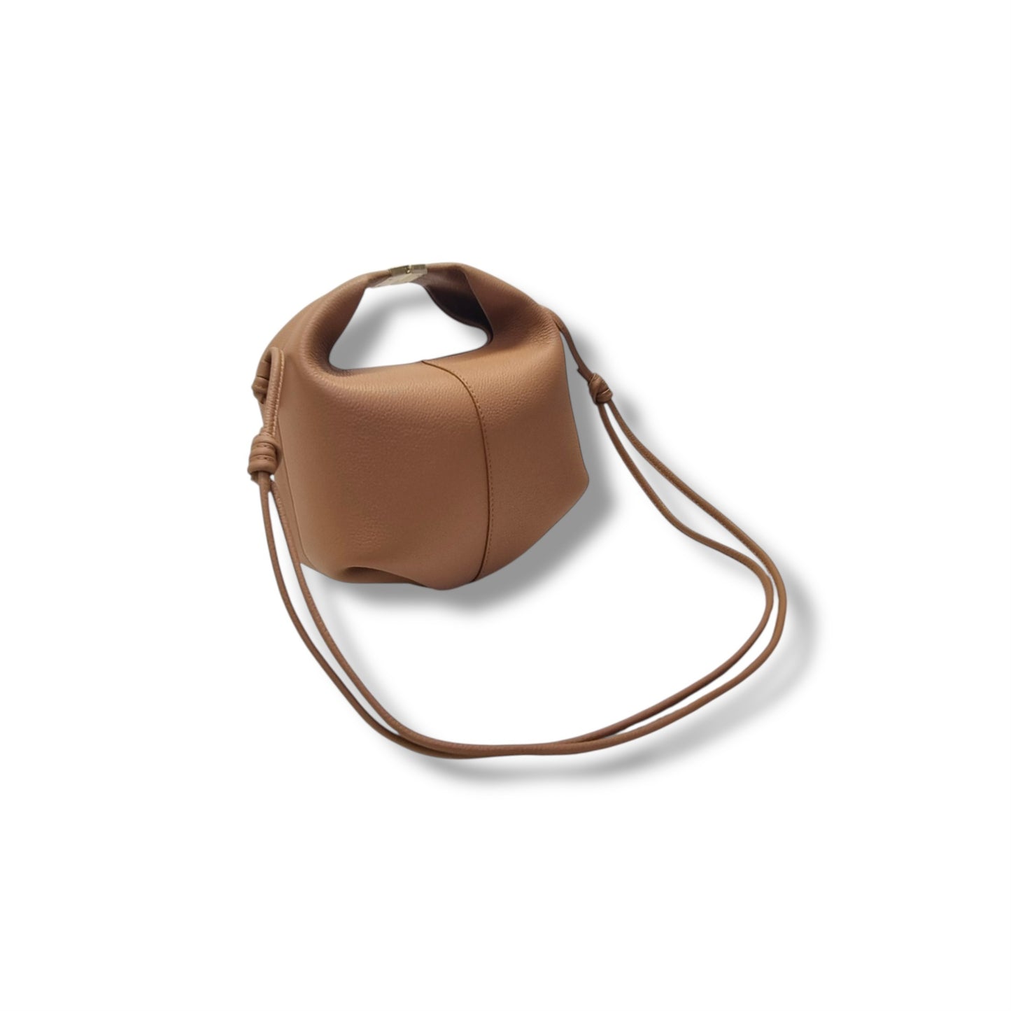 Polene Beri Grain Spanish Calfskin Crossbody Ghw (Camel)