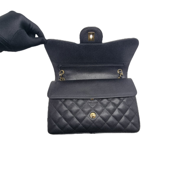 Chanel Classic Jumbo Double Flap Caviar Ghw (Black)