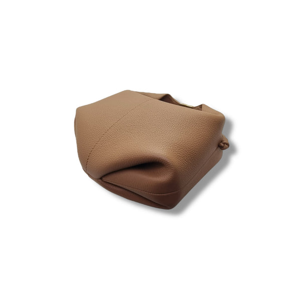 Polene Beri Grain Spanish Calfskin Crossbody Ghw (Camel)