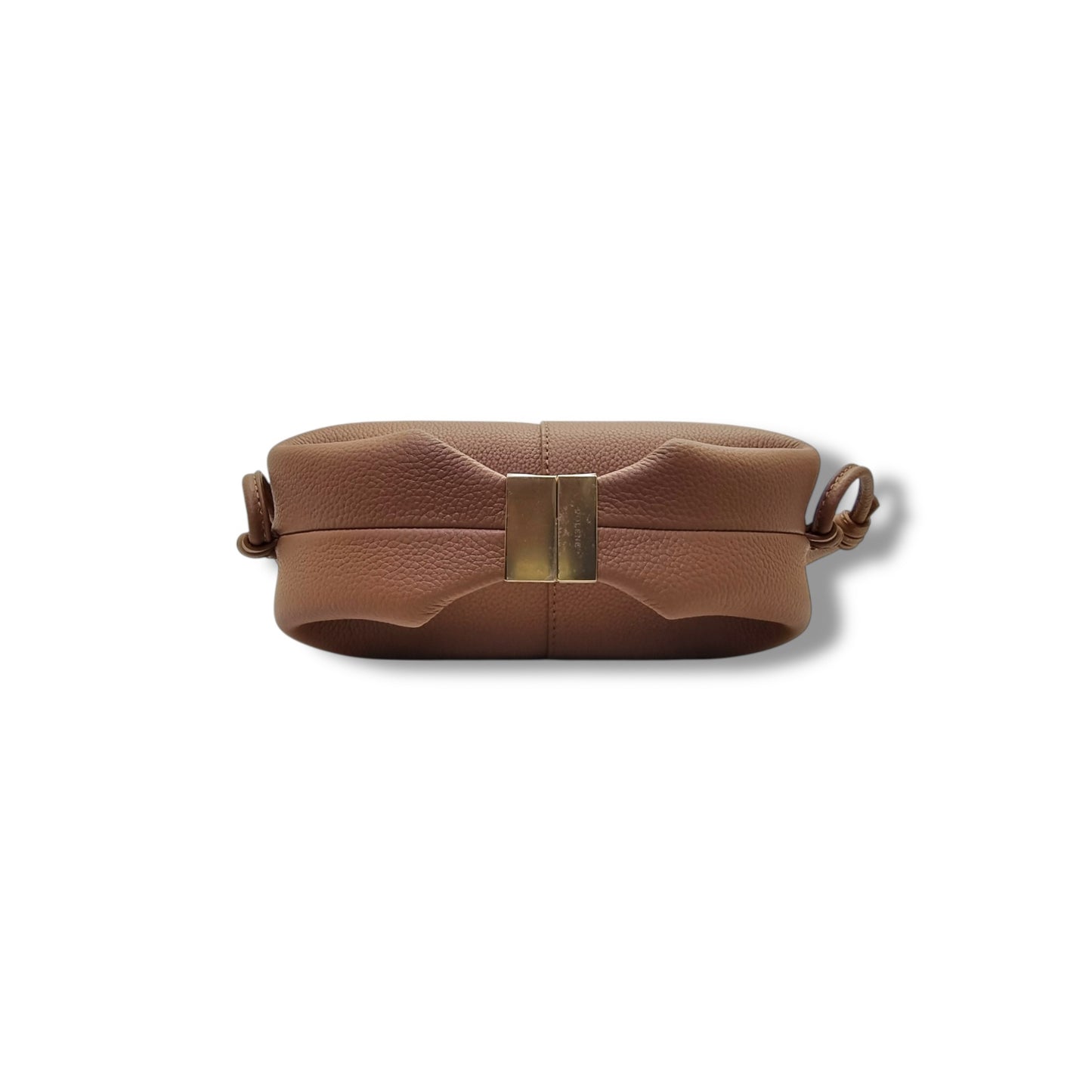 Polene Beri Grain Spanish Calfskin Crossbody Ghw (Camel)