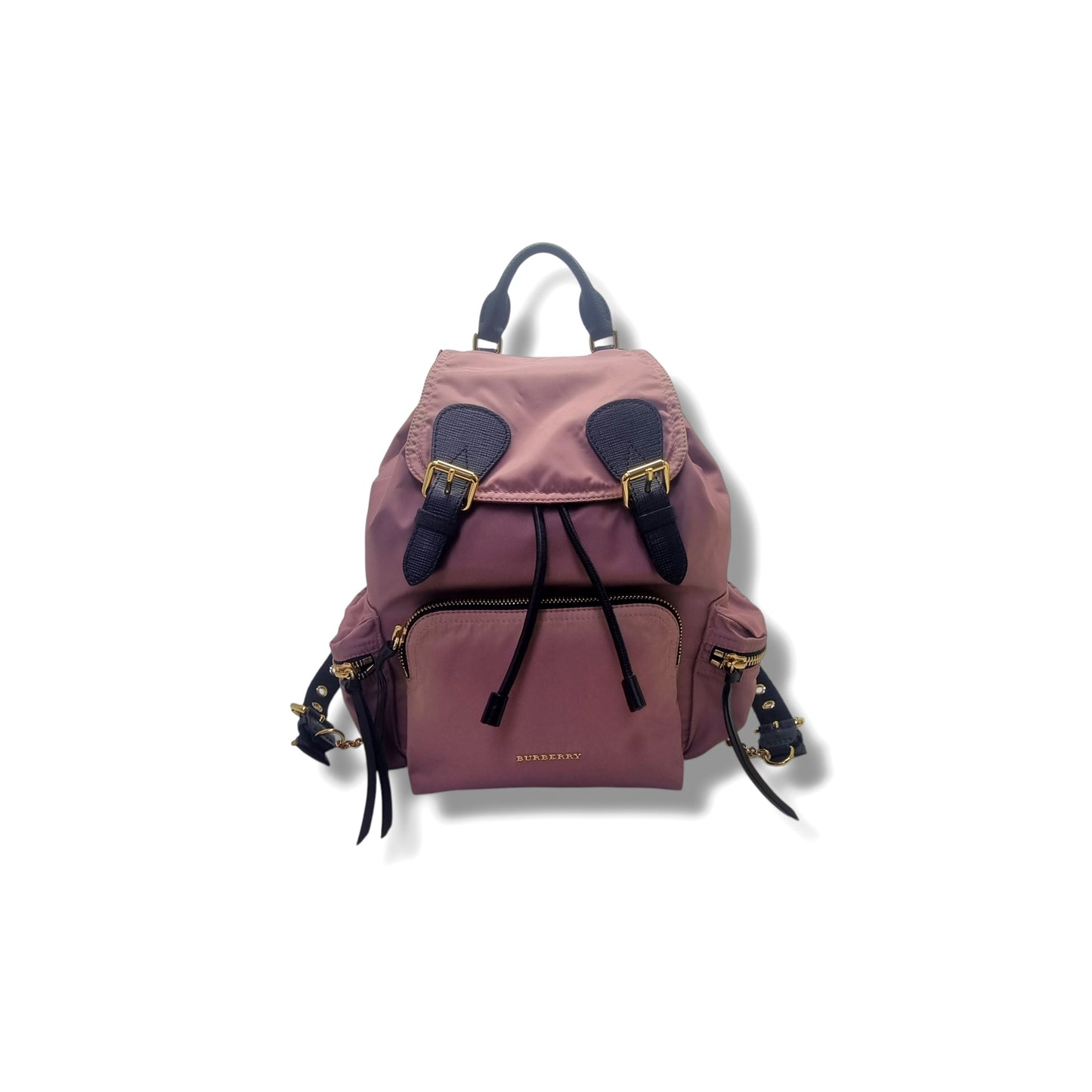 Burberry Prorsum Nylon Rucksack Backpack Ghw (Mauve Pink)