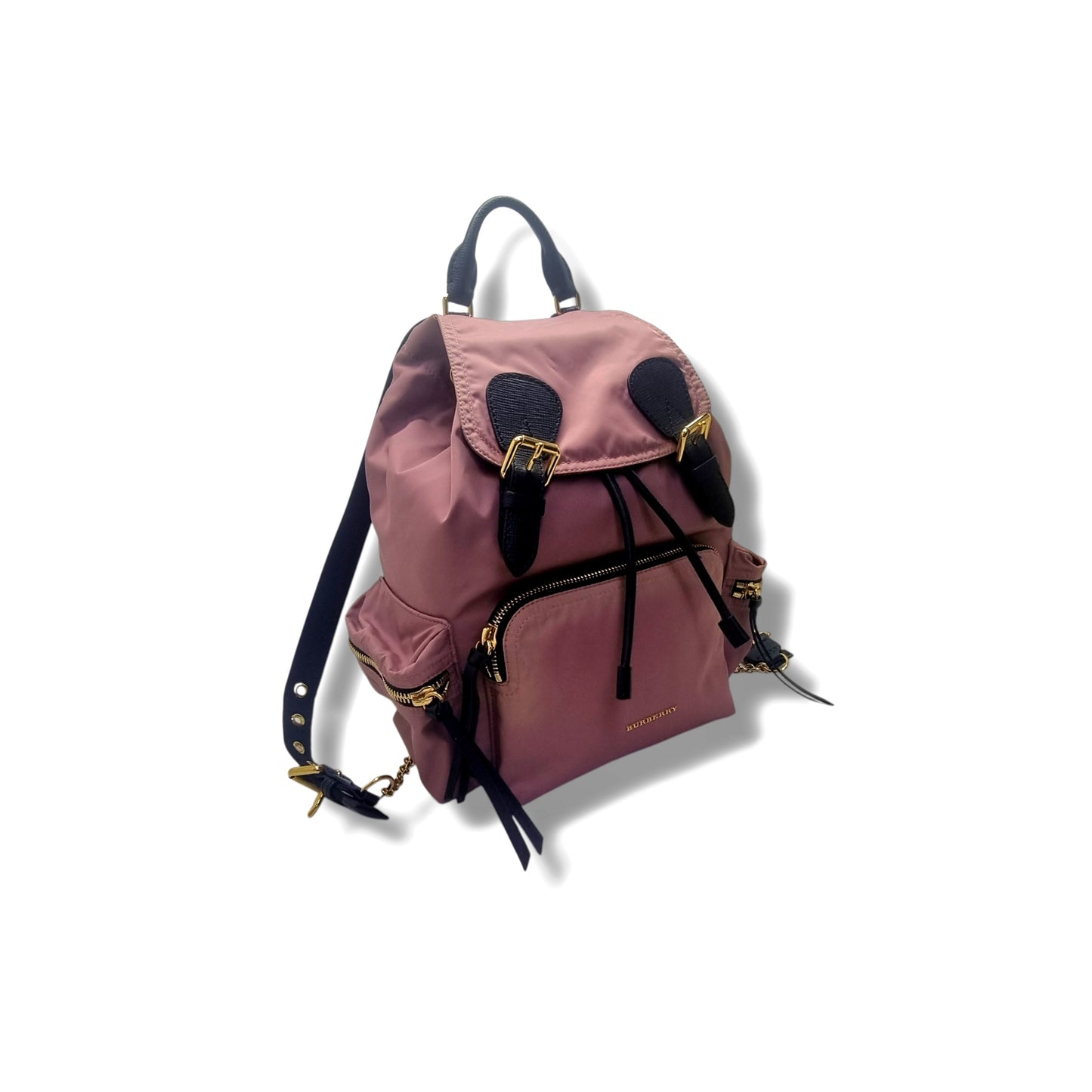 Burberry Prorsum Nylon Rucksack Backpack Ghw (Mauve Pink)