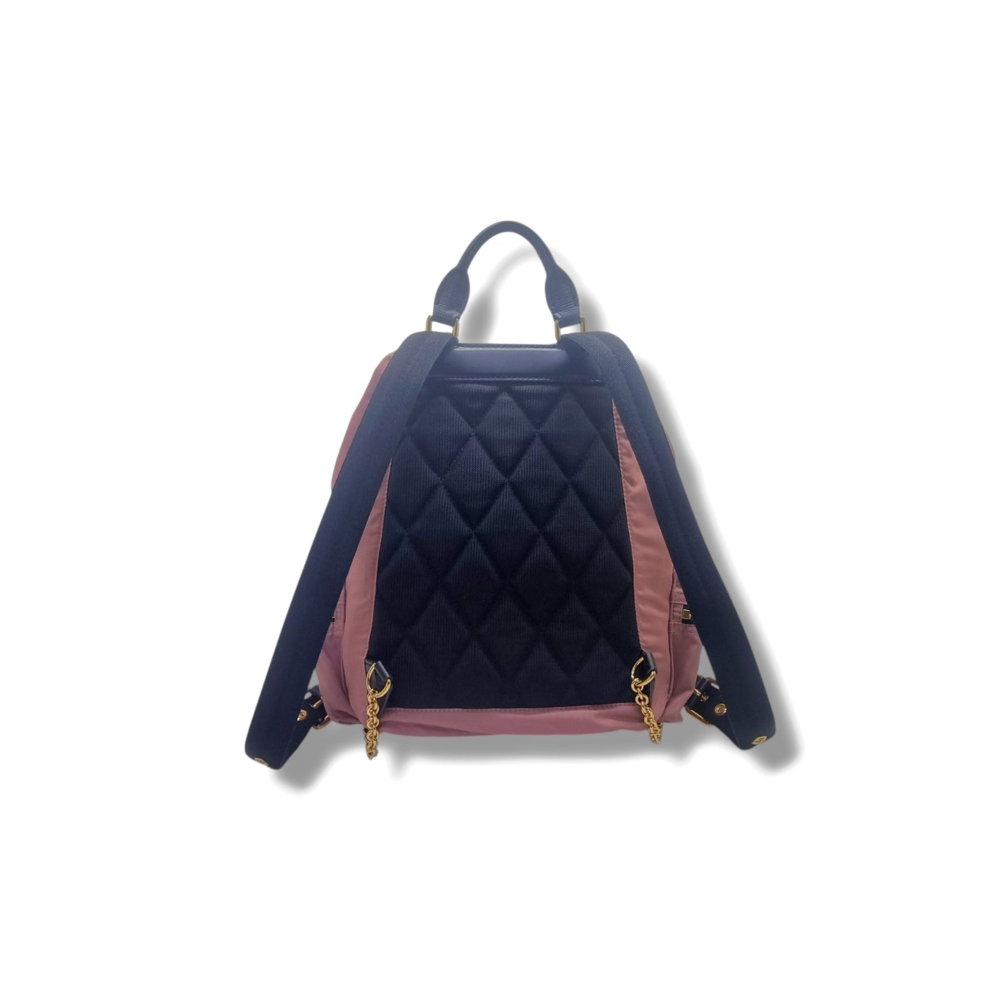 Burberry Prorsum Nylon Rucksack Backpack Ghw (Mauve Pink)