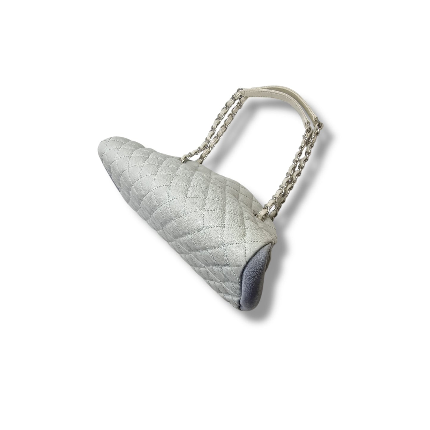 Chanel Mademoiselle Quilted Leather Bowler Bag Shw (Light Sky Blue)