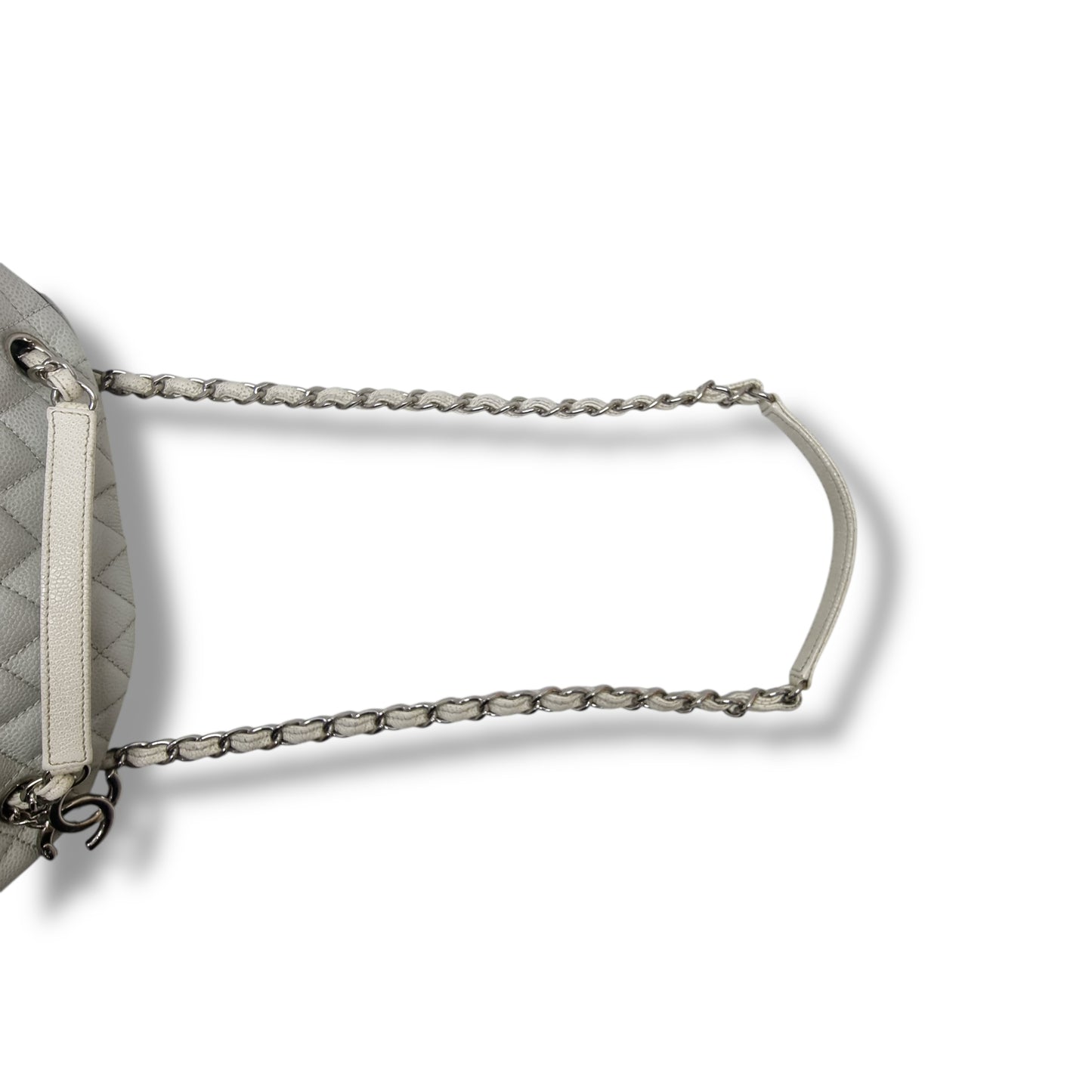 Chanel Mademoiselle Quilted Leather Bowler Bag Shw (Light Sky Blue)