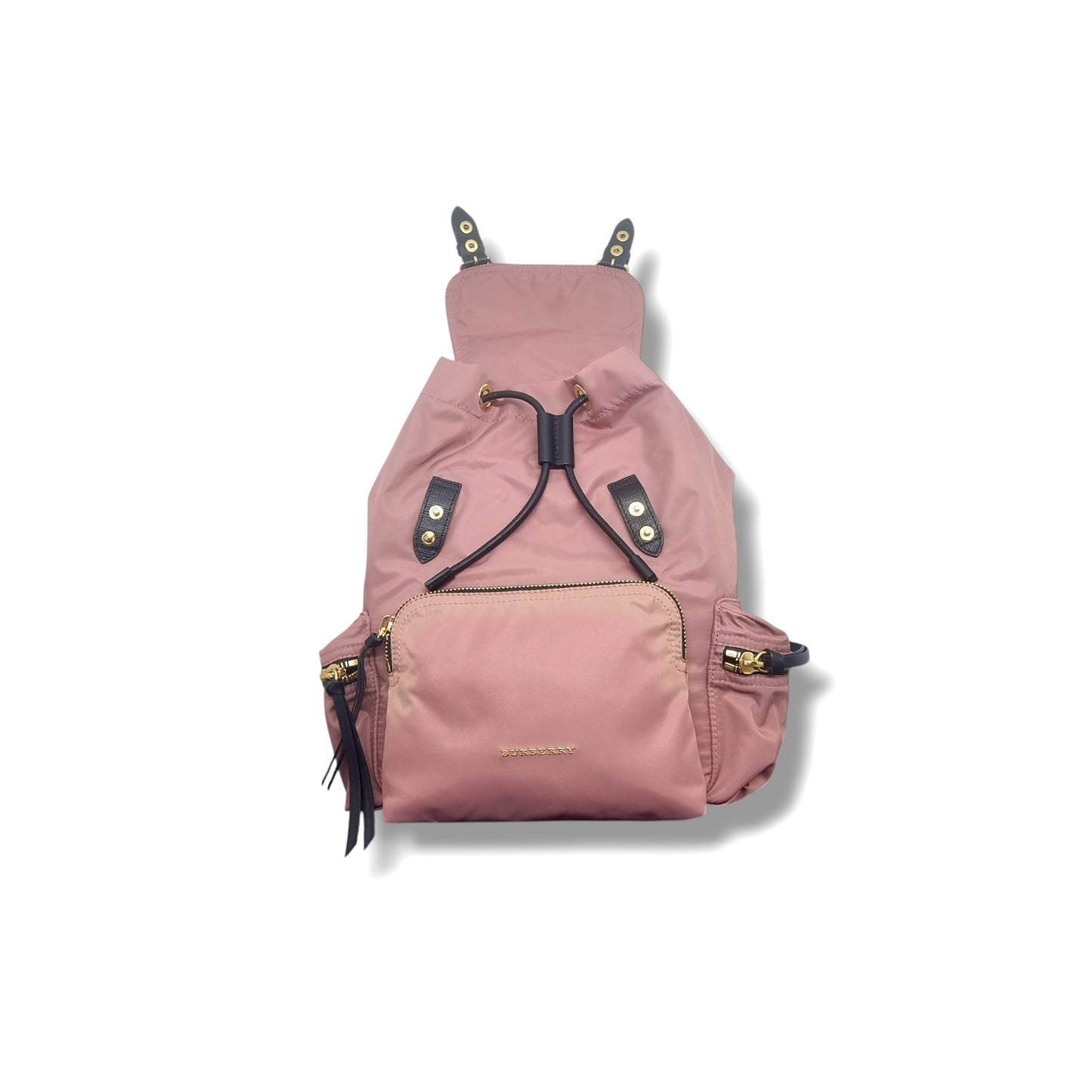 Burberry Prorsum Nylon Rucksack Backpack Ghw (Mauve Pink)