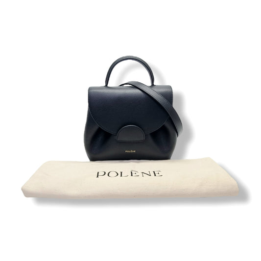 Polene Numero Un Nano Leather Tote Ghw (Black)