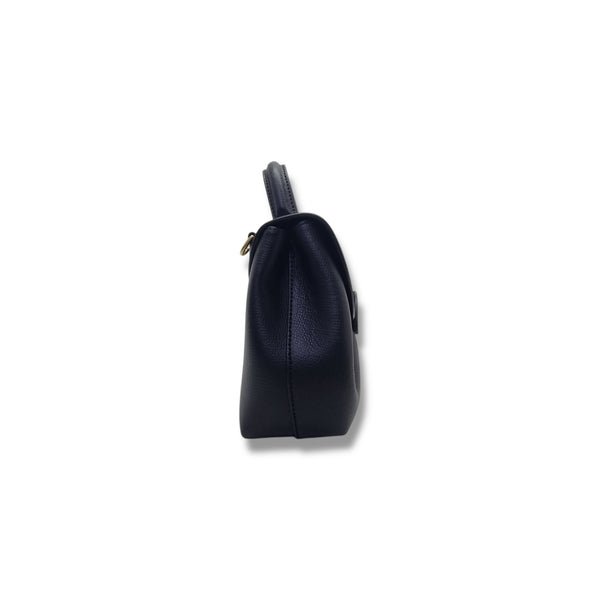 Polene Numero Un Nano Leather Tote Ghw (Black)