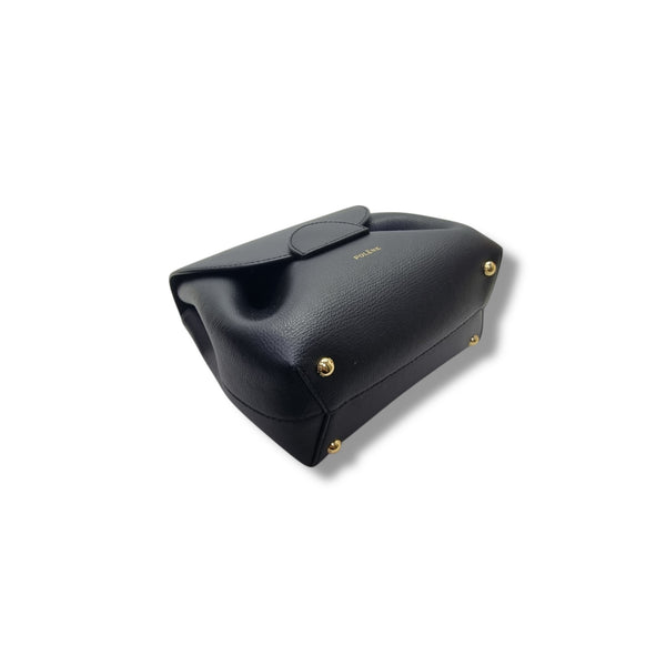 Polene Numero Un Nano Leather Tote Ghw (Black)