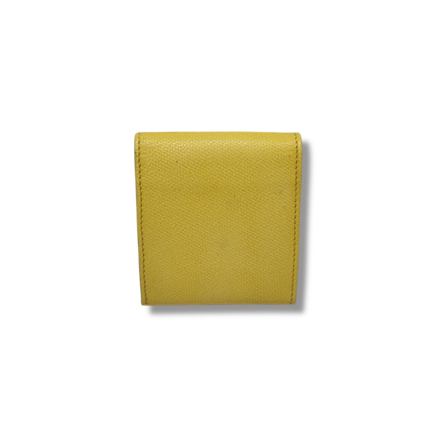 Chanel Coco Button Coin Purse Calfskin Leather Ghw (Yellow)