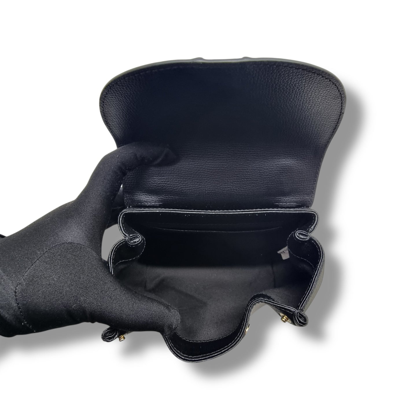 Polene Numero Un Nano Leather Tote Ghw (Black)