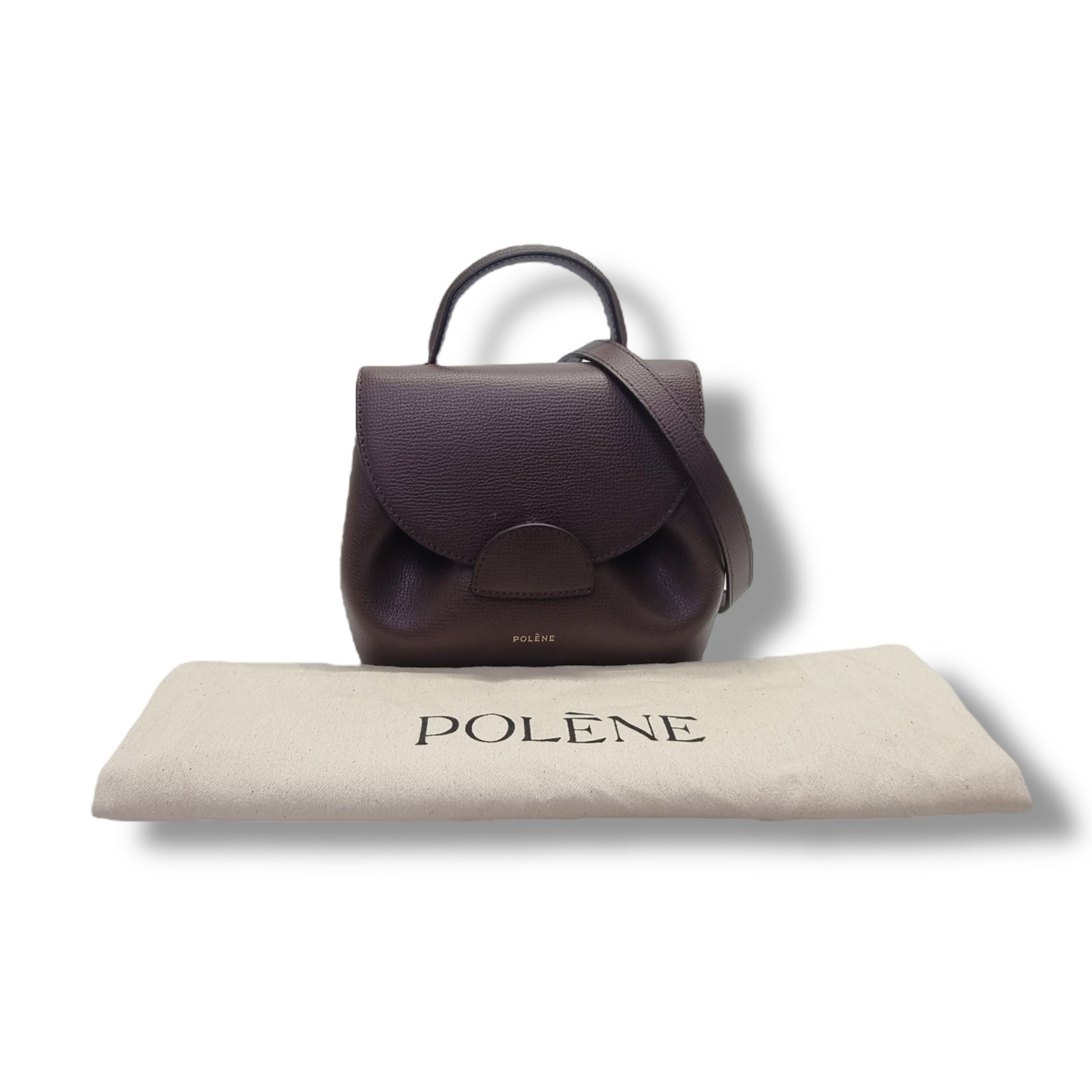 Polene Numero Un Nano Leather Tote Ghw (Sandalwood)
