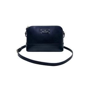 Kate Spade New York Wellesley Hanna Leather Crossbody Ghw (Black)