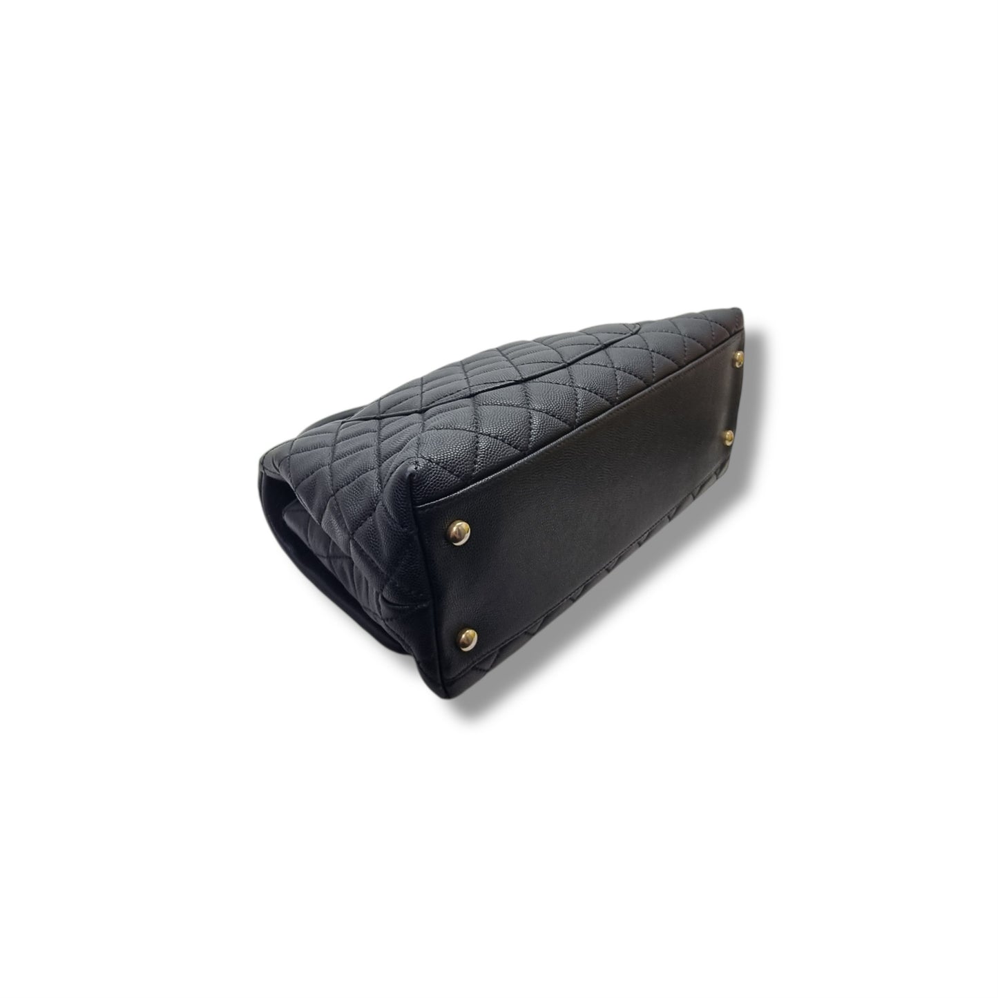 Chanel Coco Handle Medium Caviar Ghw (Black)