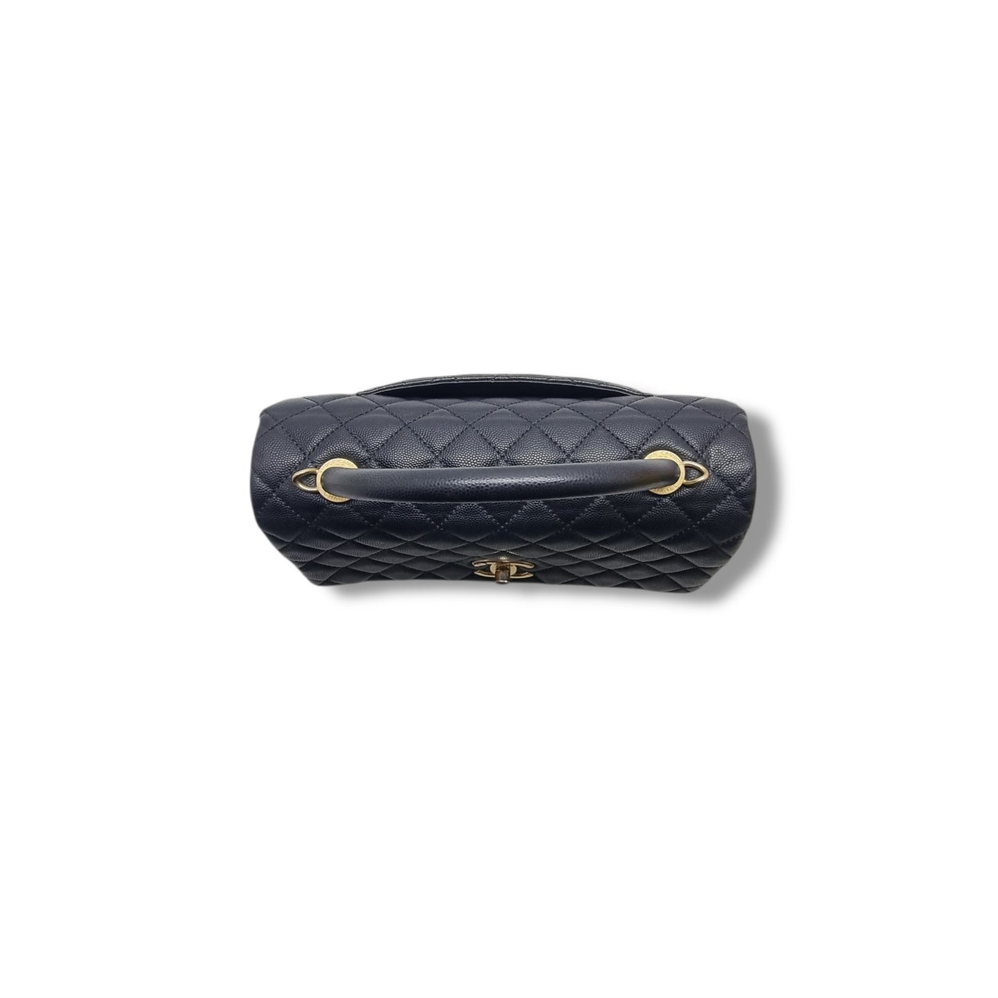 Chanel Coco Handle Medium Caviar Ghw (Black)