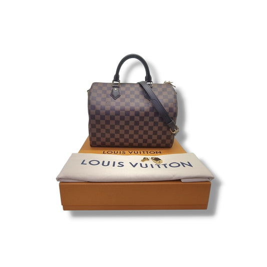 Louis Vuitton Speedy 30B Damier Ebene Ghw