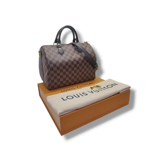 Louis Vuitton Speedy 30B Damier Ebene Ghw
