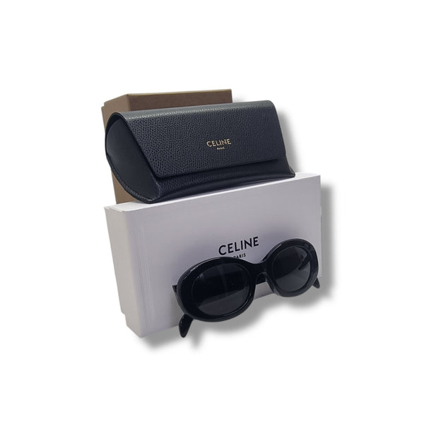 Celine Triomphe Acetate Sunglasses (Black)