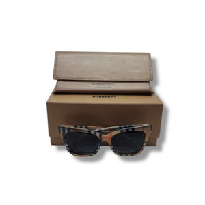 Burberry Elsa Acetate Sunglasses (Brown Vintage Check)