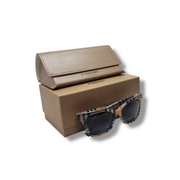 Burberry Elsa Acetate Sunglasses (Brown Vintage Check)