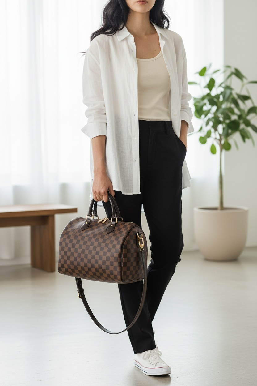 Louis Vuitton Speedy 30B Damier Ebene Ghw