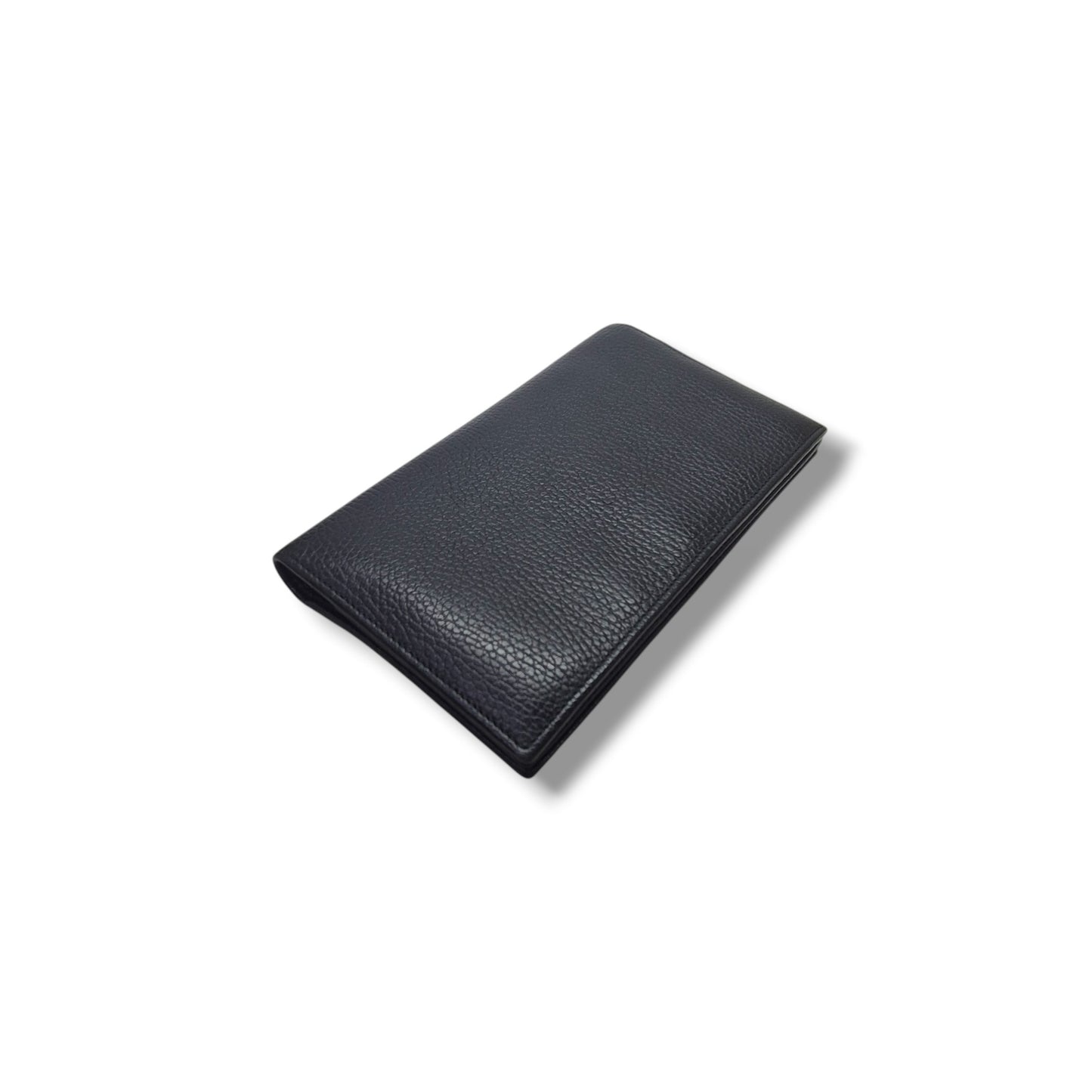 Gucci Swing Wallet On Strap Pebbled Leather Ghw (Black)