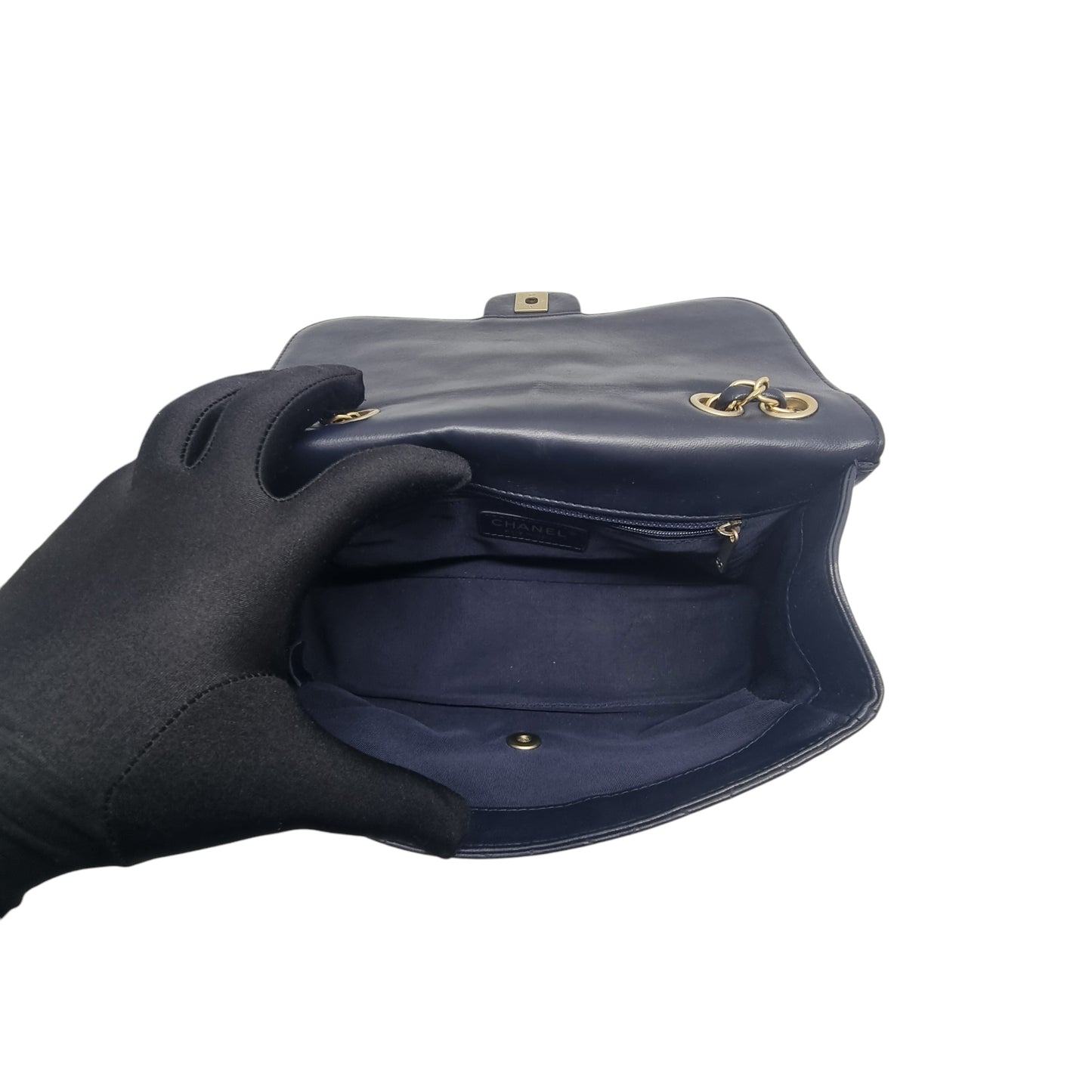 Chanel Mademoiselle Chic Medium Flap Bag Lambskin Ghw (Black)