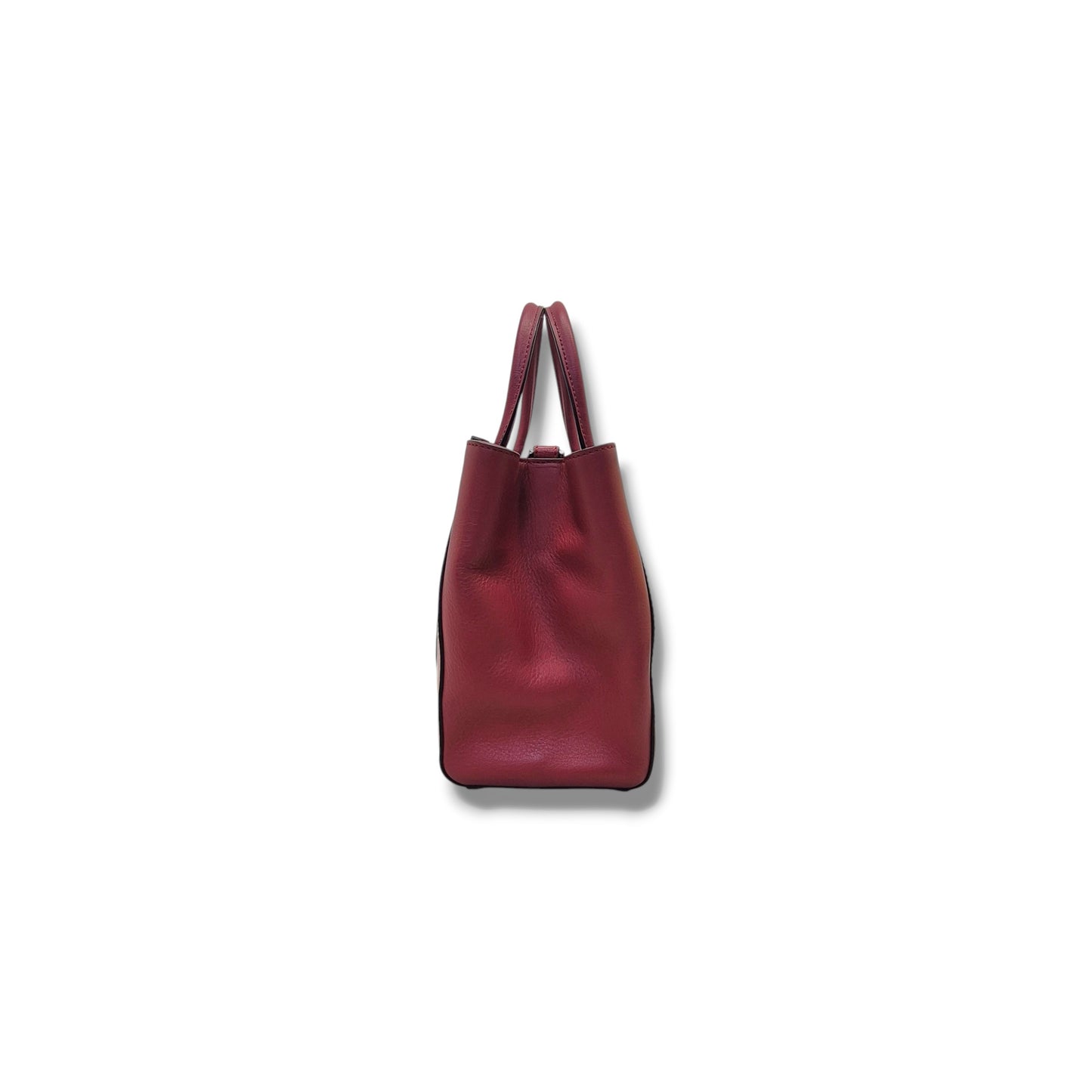 Fendi 2 Jour Geometrico Petite Leather Tote Ghw (Multicolour Red)