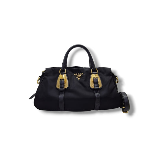 Prada BN1904 Nylon Tote Bag Ghw (Black)