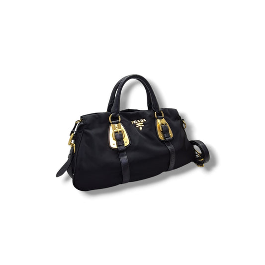 Prada BN1904 Nylon Tote Bag Ghw (Black)