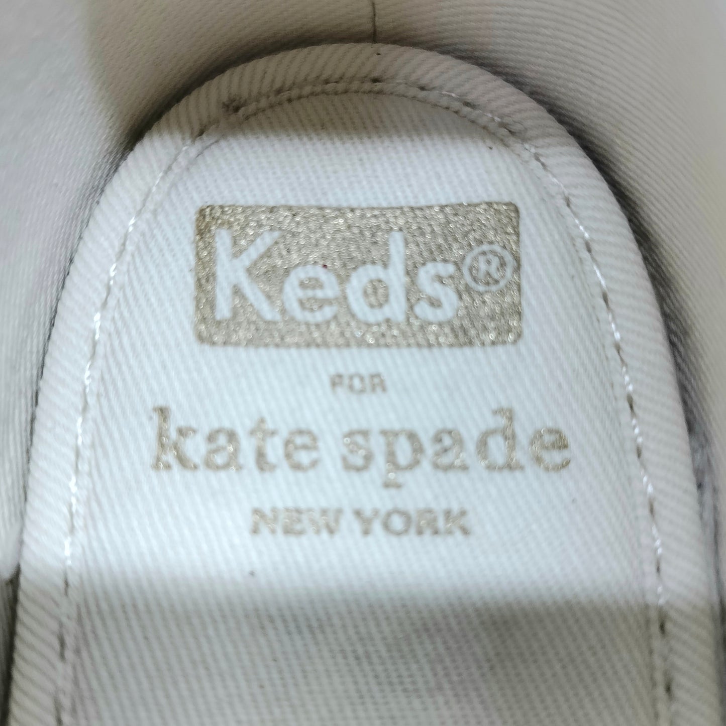 Kate Spade Keds New York Triple Glitter Sneakers (Cream)