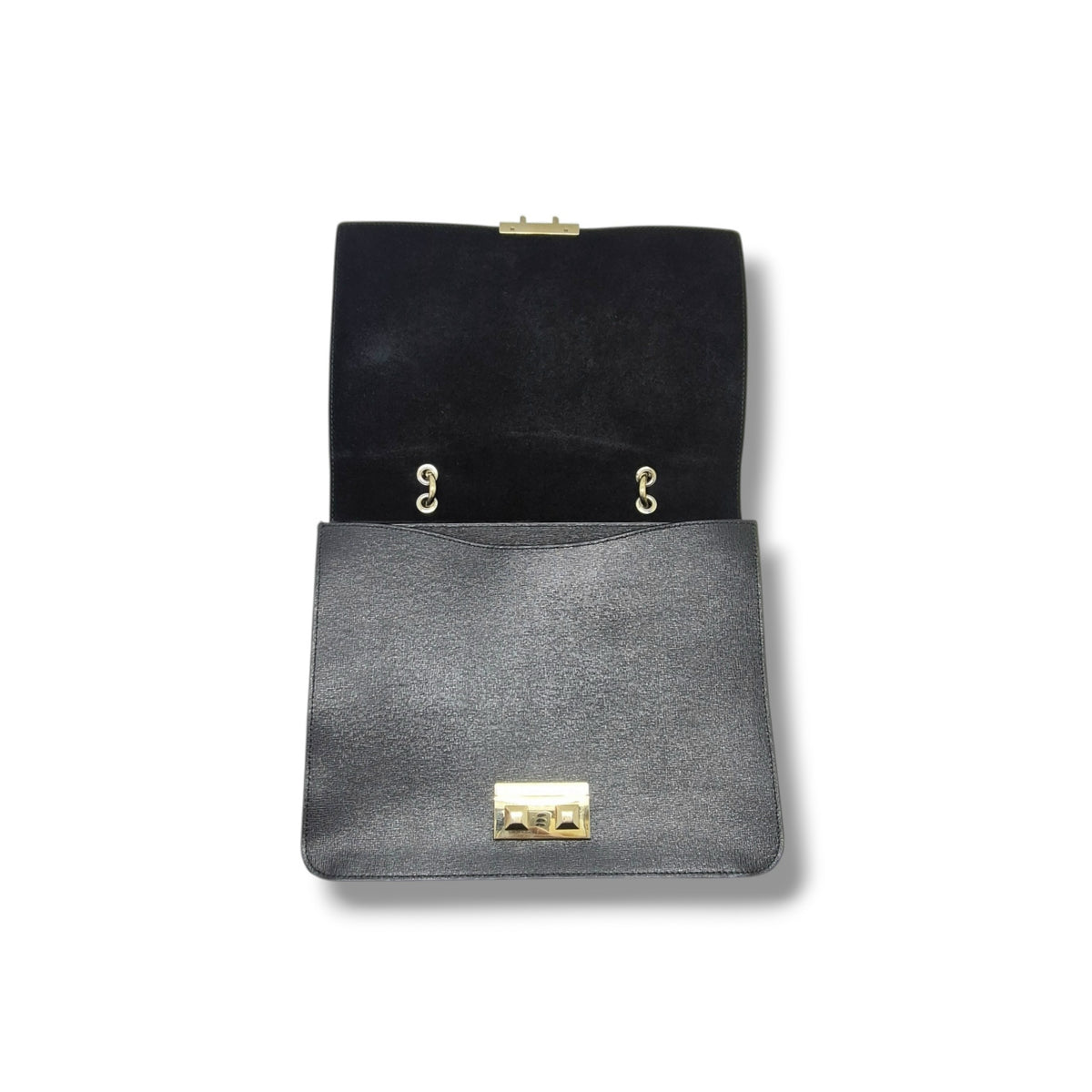 Furla Bella M Leather Tote Bag Ghw (Black)