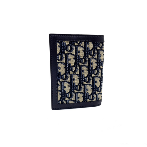 Christian Dior Passport Holder Dior Oblique Jacquard (Blue)