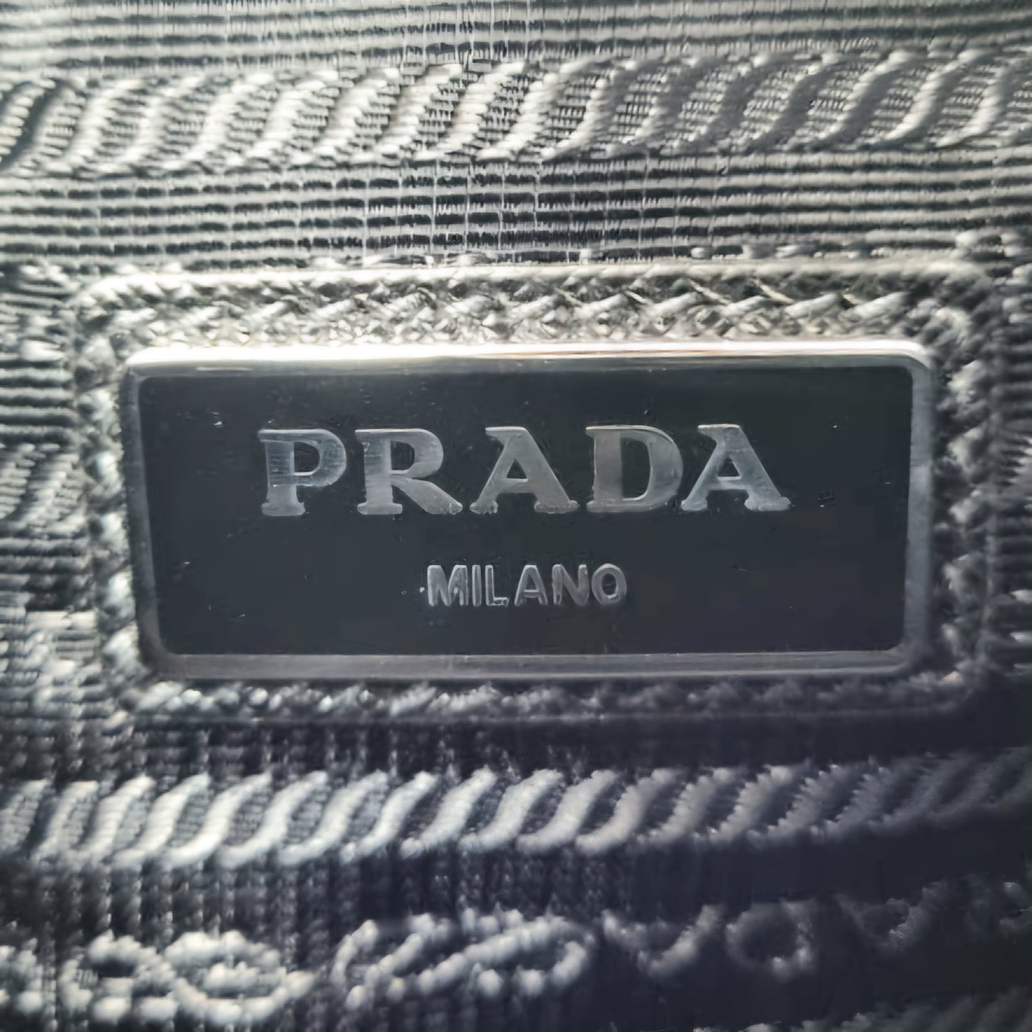Prada 2VH113 Nylon Multi Pochettes Shw (Black/Yellow)