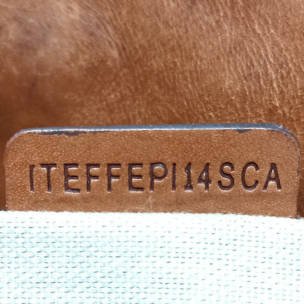 Burberry Marston Mega Check Canvas Leather Gunmetal Hw (Brown)