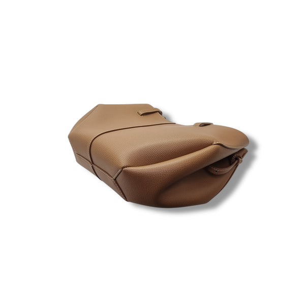 Polene Cyme Mini Leather Shoulder Bag Ghw (Camel)